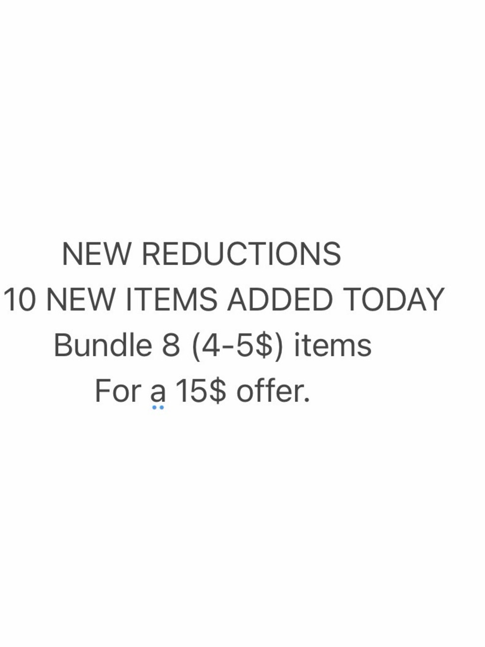 Bundle offer